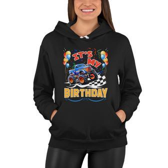 It Is My Birthday Boy Monster Truck Car Party Day Kids Cute Gift Women Hoodie - Monsterry AU