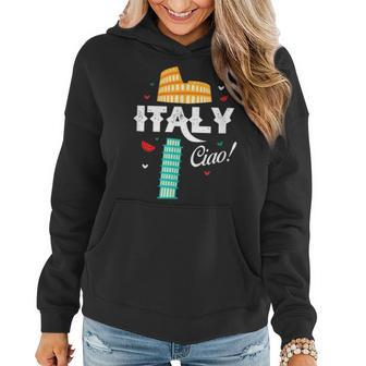 Italy Ciao Rome Roma Italia Italian Home Pride Women Hoodie Graphic Print Hooded Sweatshirt - Thegiftio UK