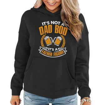 Its Not A Dad Bod Its A Father Figure Drinking Beer Graphic Design Printed Casual Daily Basic Women Hoodie - Thegiftio UK