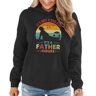 Its Not A Dad Bod Its A Father Figure Funny Vintage Sunset Graphic Design Printed Casual Daily Basic Women Hoodie - Thegiftio UK