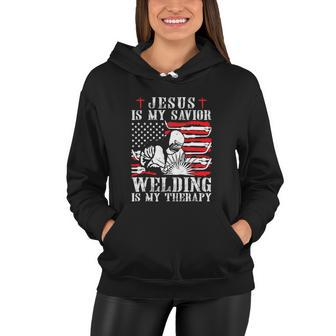 Jesus Is My Savior Welding Christian For 4Th Of July Women Hoodie - Monsterry AU