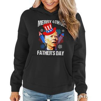 Joe Biden Confused Merry 4Th Of Fathers Day Fourth Of July Graphic Design Printed Casual Daily Basic V3 Women Hoodie