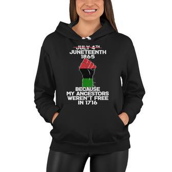 Juneteenth 1865 American African Freedom Day Women Hoodie - Monsterry