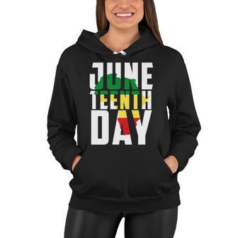 Juneteenth Day Map Women Hoodie - Monsterry