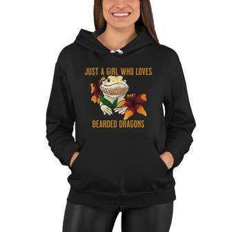 Just A Girl Who Loves Bearded Dragons Women Hoodie - Monsterry DE
