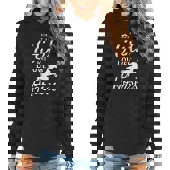 Just A Girl Who Loves Horses Riding Gifts Girls Horse Graphic Design Printed Casual Daily Basic Women Hoodie - Thegiftio