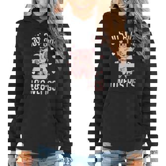 Just A Girl Who Loves Pigs Girls Graphic Design Printed Casual Daily Basic Women Hoodie - Thegiftio