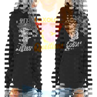 Kawaii I Axolotl Questions Retro Cute Axolotl Anime Lover Women Hoodie Graphic Print Hooded Sweatshirt - Thegiftio