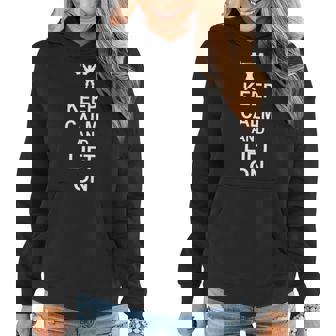 Keep Calm And Lift On Graphic Design Printed Casual Daily Basic Women Hoodie