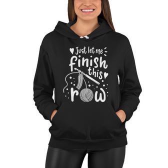 Knitting Crocheting Yarn Funny Tshirt Women Hoodie - Monsterry