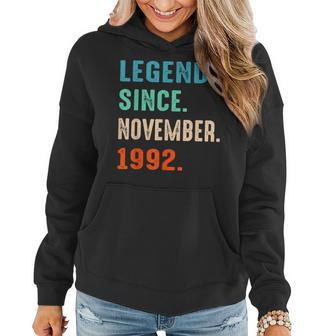 Legend Since November 1992 30Th Birthday 30 Years Old Gifts Women Hoodie Graphic Print Hooded Sweatshirt - Thegiftio UK