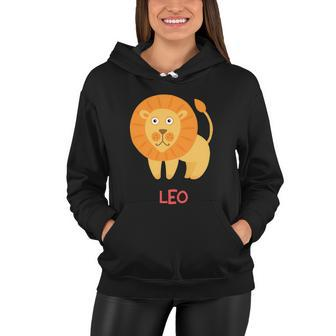 Leo Lion Zodiac Sign Cute Women Hoodie - Monsterry UK
