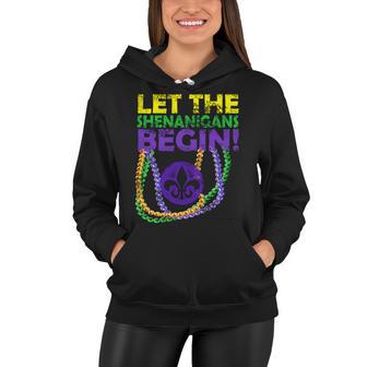 Let Shenanigans Begins Mardi Gras Women Hoodie - Monsterry DE