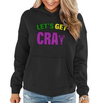 Lets Get Cray Mardi Gras Party Graphic Design Printed Casual Daily Basic Women Hoodie