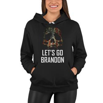 Lets Go Brandon American Grunge Skull Tshirt Women Hoodie - Monsterry DE