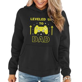 Leveled Up To Dad Gamer Dad To Be V2 Women Hoodie - Thegiftio UK
