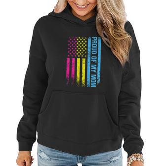 Lgbt Flag Proud Of My Mom Pride Month Graphic Design Printed Casual Daily Basic Women Hoodie - Thegiftio UK