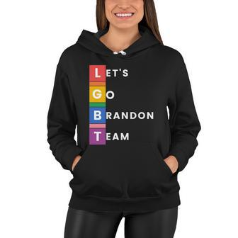 Lgbt Lets Go Brandon Team Funny Women Hoodie - Monsterry