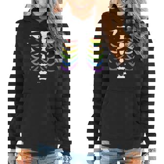 Lgbt X Ray Rainbow Lgbtq Gay Pride Awareness Month Women Hoodie - Thegiftio UK
