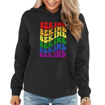 Lgbtq Be Kind Be You Lgbt Ally Rainbow Pride Lgbtq Month Women Hoodie - Thegiftio UK
