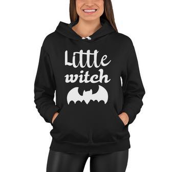 Little Witch Bat Funny Halloween Quote Women Hoodie - Monsterry DE