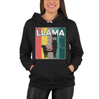 Llama Retro V2 Women Hoodie - Monsterry DE