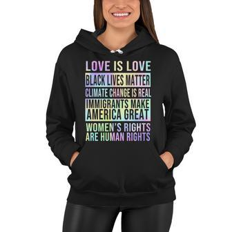 Love Is Love Black Lives Matter Tshirt Women Hoodie - Monsterry AU