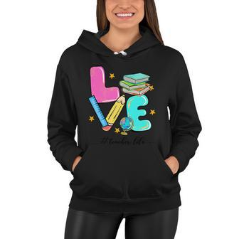 Love Teacher Life Graphic Plus Size Premium Shirt For Teacher Women Hoodie - Monsterry