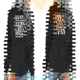 Lovely Funny Cool Sarcastic Coffee Is My Best Friend Wine Is Women Hoodie - Thegiftio UK