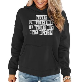 Lovely Funny Cool Sarcastic Never Underestimate An Old Guy Women Hoodie - Thegiftio UK
