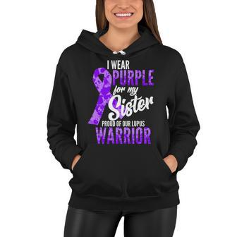 Lupus Warrior Wear Purple For My Sister Women Hoodie - Monsterry
