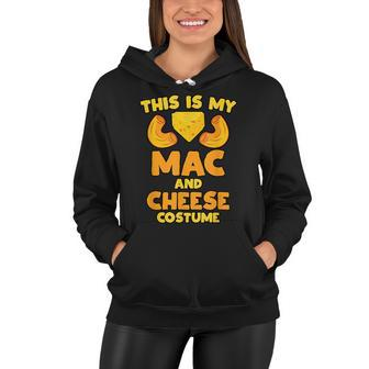 Mac And Cheese Funny Food Halloween Party Costume Women Hoodie - Seseable