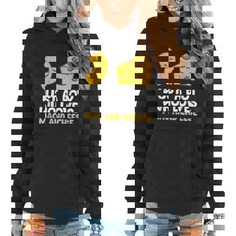 Macaroni And Cheese Just A Boy Who Loves Mac And Cheese Graphic Design Printed Casual Daily Basic Women Hoodie - Thegiftio UK
