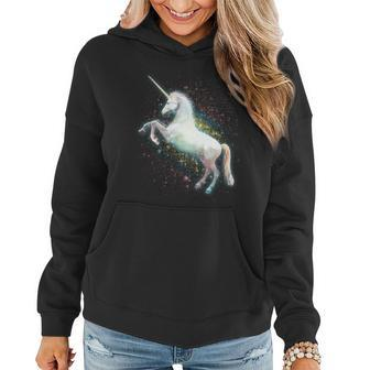 Magical Space Unicorn Graphic Design Printed Casual Daily Basic Women Hoodie