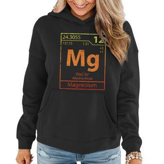 Magnesium Periodic Table Of Elements Funny Chemistry Vintage Graphic Design Printed Casual Daily Basic Women Hoodie - Thegiftio UK