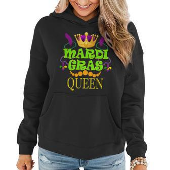 Mardi Gras Queen Graphic Design Printed Casual Daily Basic Women Hoodie