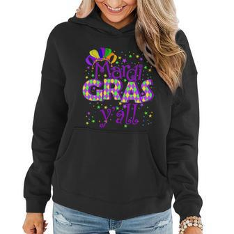 Mardi Gras Yall New Orleans Party T-Shirt Graphic Design Printed Casual Daily Basic Women Hoodie - Thegiftio UK