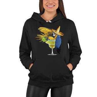 Margarita Parrot Women Hoodie - Monsterry