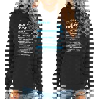 May Birthday Gifts Born In May Taurus Graphic Design Printed Casual Daily Basic Women Hoodie - Thegiftio