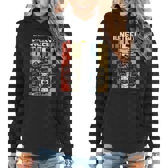 Melanin Black Women Natural Hair Afro Juneteenth Flag Cool Gift Women Hoodie - Thegiftio