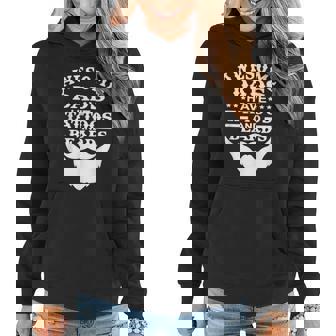 Mens Awesome Dads Have Tattoos And Beards Shirt Fathers Day Funny Tattoo Beard Women Hoodie - Thegiftio