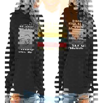 Mens Retro Dear Dad Great Job Were Awesome Thank You Vintage Women Hoodie - Thegiftio