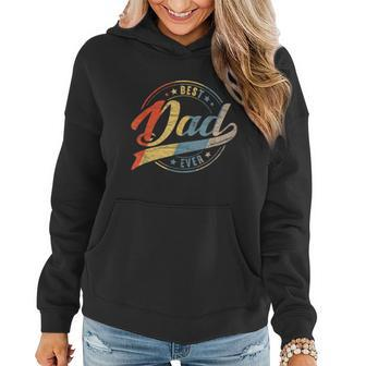 Mens Retro Vintage Best Dad Ever Father Daddy Fathers Day Gift Women Hoodie - Thegiftio UK