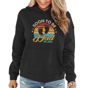 Mens Soon To Be Dad 2023 Fathers Day First Time Dad Pregnancy Women Hoodie - Thegiftio UK