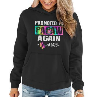 Mens Soon To Be Papaw Again Promoted To Papaw Again 2023 Graphic Design Printed Casual Daily Basic Women Hoodie - Thegiftio UK