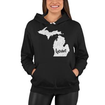 Michigan Home State Women Hoodie - Thegiftio UK