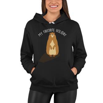 My Favorite Holiday Groundhog Day Tshirt Women Hoodie - Monsterry