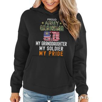 My Granddaughter Is A Soldier Hero-Proud Army Grandma Army Women Hoodie - Thegiftio UK