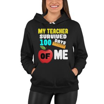 My Teacher Survived 100 Days Of Me V2 Women Hoodie - Monsterry AU