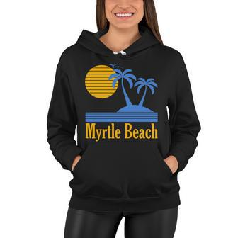 Myrtle Beach Summer Palm Tree Women Hoodie - Monsterry CA